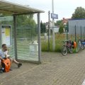 Endstation der Radtour: Hp Prödel an der Strecke Magdeburg - Zerbst - Güterglück- Dessau - Nach ca. 350 km in 6 Tagen freuen wir uns auf die Heimfahrt