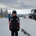 Erster Tag Snowboardschule geschafft - fix und fertig!