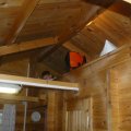 Unsere Hütte auf dem Zeltplatz in Mahlitzsch - niedlich!