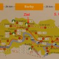 5. Etappe: von Wittenberg wegen Hochwasser linkselbisch über Dessau nach Aken