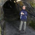 Der Tunnel verbindet die Panoramakanzel mit der Bergstation.