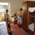 Unser spartanisches Zimmer im Kolpinghaus - wir hatten schon bessere Jugendherbergen! Aber billig wars lol