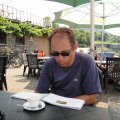 Mittagessen in Neef. Hier bleiben wir erst mal sitzen!