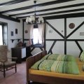 Unsere Pension ist das Geburtshaus von August Horch. Hier sein Geburtszimmer.