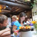 Abendessen beim Winzer, empfohlen von unseren Gastgebern. Lecker!