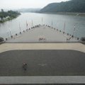 Links die Mosel, rechts der Rhein.