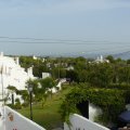 Blick von der Terrasse aufs Meer.