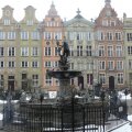 Neptunbrunnen, heute ohne Schneefall