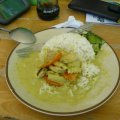 Green Curry mit steamed rice