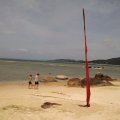 Heute ist wieder Relax-Tag: Blick auf unseren Strand