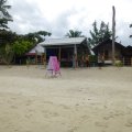 Massage-Hütte am Strand. 300 Bath für eine Stunde Thai-Massage (7,50 €)
