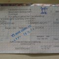 Fahrkarte für den Nachtzug Dresden-Budapest im Schlafwagen