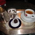 Espresso mit hausgemachter Praliné