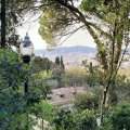 Blick vom Montjuïc über die Stadt bis zum Tibitabo.
