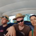 Fahrt im Oldtimer zur Mietwagenfirma