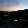 Nacht über Vinales - Blick von unserer Dachterasse
