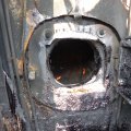 Lok unter Dampf, gefeuert wird mit Diesel.
