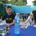 Abendessen im Restaurant der 5-Sterne-Casa Hostal Luis y Marley in Playa Giron