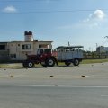 Die wichtigste (und einzige) Kreuzung von Playa Giron direkt vor unserer Haustür.