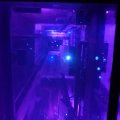 Blick zur Decke des Fahrstuhls im Rockefeller Center